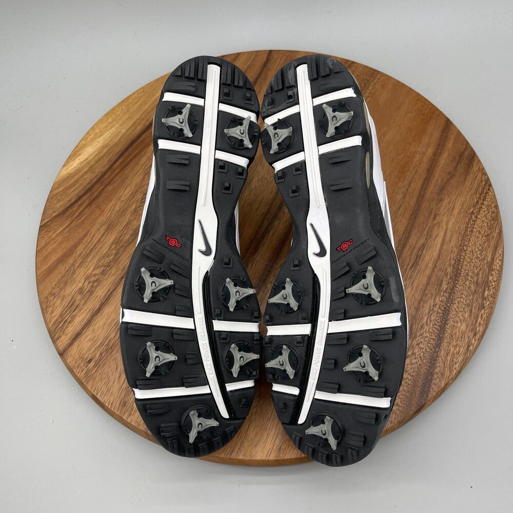 VTG Nike Air Max Rejuvenate Shoes Mens Size 10 White Leather Golf Comfort EUC - Picture 7 of 9